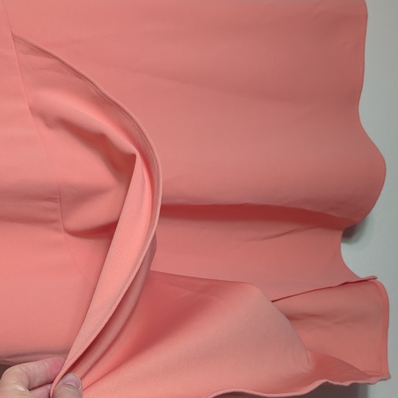 Betsey Johnson Womens Dress Wrap Skirt Coral Tropical Vacation Peach Size 12 - Picture 6 of 9